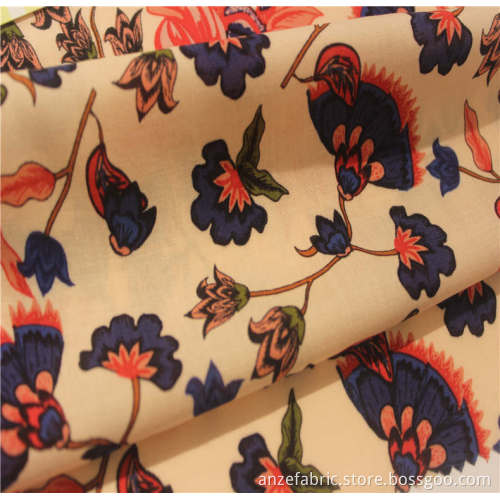 Tissu 100% voile de rayonne imprimé pour tissu de plomb de vêtements